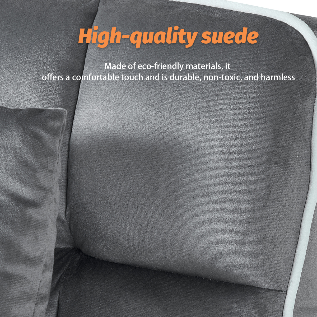 Gewnee 37.2''Convertible Sofa Bed with USB and Phone Holder,2 Cup Holders and 3 Adjustable Backrest,Suitable for Living Room,Apartment and Office.Dark Grey