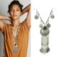 thumbnail image 2 of Tribal Boho Beads Moneda Fringe Collar Danza del vientre Bohemian, 2 of 9