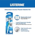 thumbnail image 3 of Listerine Ultraclean Access Flosser with 8 Disposable Snap-On Dental Flosser Head Refills for Oral Care and Hygiene, Durable Floss Helps Remove Plaque (Pack of 6), 3 of 3