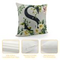 thumbnail image 4 of COMIO Monogram Letter Throw Pillow Covers Floral, Greenery Spring Pillows Decorative Throw Pillows Pillowcase Summer Farmhouse Decor for Couch Sofa, Family Last Name Initial Pillow Case, 4 of 5