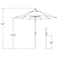 thumbnail image 3 of SimplyShade 7.5ft Outdoor Patio Octagon Sunbrella Market Umbrella with Bronze Push Button Tilt,, 3 of 9