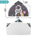 thumbnail image 4 of Yayeee Kids Hooded Towels Toddler Soft Absorbent Beach Bathing Wrap 50" x 23.5", Colorful Astronaut Planet, 4 of 5