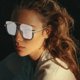 thumbnail image 5 of Gafas De Sol Cuadradas De Moda Con Montura Media Para Mujer, Estilo Blogger De Moda, 5 of 6