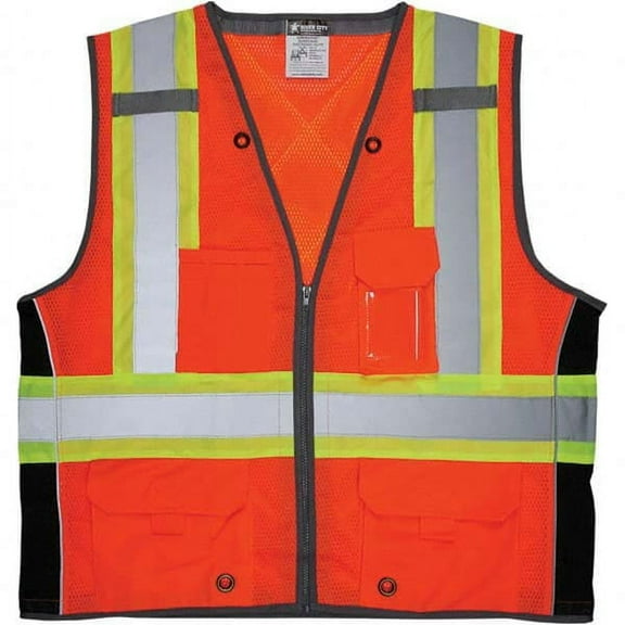 Mcr Safety High Visibility Vest,2XL Size,Unisex SURVCS2OX2