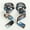 Camo blue, variant on GOUNOD Lifting Straps 2 pack, Neoprene Wrist Straps with Silicone Antideslizante - for Weightlifting Bodybuilding Workout