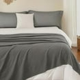 thumbnail image 2 of PHF Ultra Soft Waffle Weave Blanket Twin Size for Bed, Lightweight and Breathable Blanket, Perfect for Hot Sleepers, 66"x 90", Grey, 2 of 7