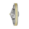 thumbnail image 3 of Caravelle Designed By Bulova Women's Two-Tone Gold Stainless Steel Expansion Bracelet Easy Reader Watch 45M111 30mm, 3 of 3