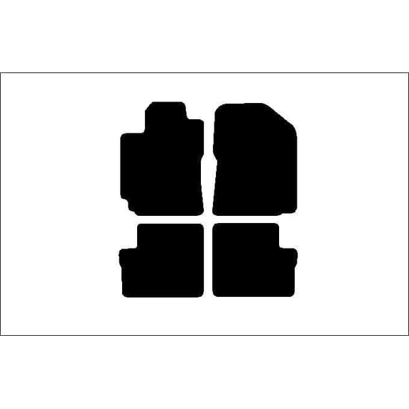 Auto Mats and Accessories 4 Piece Set Custom Carpeted Floor Mats Compatible with 2003-2008 Toyota Corolla (Black) Made in the USA