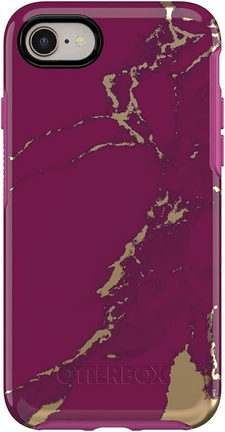 OtterBox Symmetry Series Case for iPhone SE 3rd and 2nd gen and iPhone 8/7 Only - Non-Retail Packaging - Purple Marble
