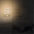 thumbnail image 2 of Yayeee 2-Pack Plug in LED Night Lights with Light Sensors Motion Detectors, Green Cute Rabbits, 2 of 7