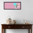 thumbnail image 3 of PinPix 30x12 Custom Cork Bulletin Board Argyle Pink Poster Board Has a Fabric Style Canvas Finish, Framed in Argyle Pink, by ArtToFrames (PinPix-635), 3 of 6