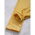 thumbnail image 6 of Rswnyirn Girls Kids Stretch Athletic Leggings Yoga Active Tumbling Tights Pants for Gymnastic Leotard Yellow 8, 6 of 7