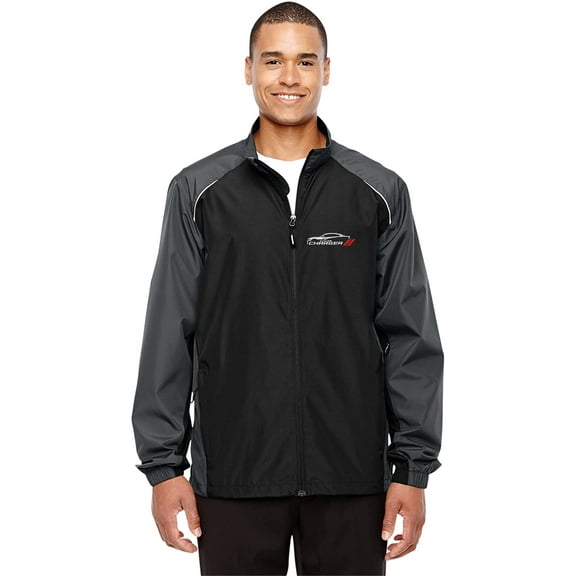 JH Design Men's Dodge Charger Lightweight Nylon Windbreaker Jacket