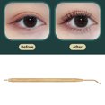 thumbnail image 3 of Outil de Perm de Cils, Outil de Levage de Cils Robuste Cils de Greffe en Acier Inoxydable Double Tête Portable Compact Brillant pour le Maquillage pour Femme, 3 of 7