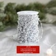 thumbnail image 3 of 10m Bead Chain Garland Christmas Tree Hanging Beads Decorations Artificial Pearls Beads Chain Wedding Party Decor, 3 of 5