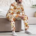 thumbnail image 6 of KLL Thanksgiving With Turkey Sleepwear Mens Flannel Pajamas,Long Cotton Pj Set, 6 of 7