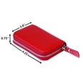 thumbnail image 4 of Women's Genuine Leather Credit Card Holder RFID Secure Spacious Cute Zipper Card Wallet Small Purse with ID Window, 4 of 6