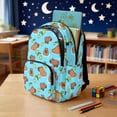 thumbnail image 3 of Yspwyqan 4 Piece Kids Backpack Set for Boys Girls Ages 8-15, Lightweight Capybara Lemon School Bag with Multiple Pockets, 17 Inch Bookbag with Lunch Bag Pencil Case for Elementary School, 3 of 7
