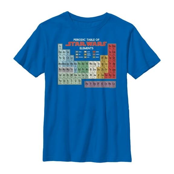 Boy's Star Wars Periodic Table of Elements  Graphic Tee Royal Blue Small