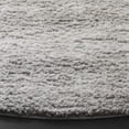 thumbnail image 3 of SAFAVIEH Rumi Serenity Abstract Polyester Shag Area Rug, Gray/Ivory, 6'7" x 6'7" Round, 3 of 10