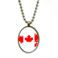 thumbnail image 1 of La bandera de la hoja de arce de Canadá y sabor Collar Colgante de cadena vintage Colección de joyas colgantes Unbranded M, 1 of 3