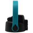 thumbnail image 6 of New Redesigned Aquatix 21 ounce FlipTop Bottle Cap with Removable TURQUOISE Strap Handle, 6 of 6