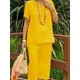 thumbnail image 2 of Conjunto De Dos Piezas De Talla Grande Para Outfits Casuales, Conjunto De Dos Piezas De Blusa De Manga Corta Sólida Con Cuello En V Y Pantalones Anchos De Pierna Ancha Para Mujeres De Talla Grande, 2 of 4