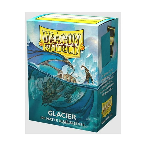 Arcane Tinmen Dragon Shield Sleeves  Matte Dual: Glacier 100 CT - MTG Card are Smooth & Tough Compatible with Pokemon, Magic The Gathering Sleeves, Flesh Blood, and Digimon, Blue (AT-15031)