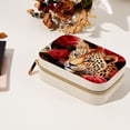 thumbnail image 7 of Rose Leopard Velvet Portable Jewelry Stand with Removable Compartment – Display Case, Organizer, and Gift, 7 of 7