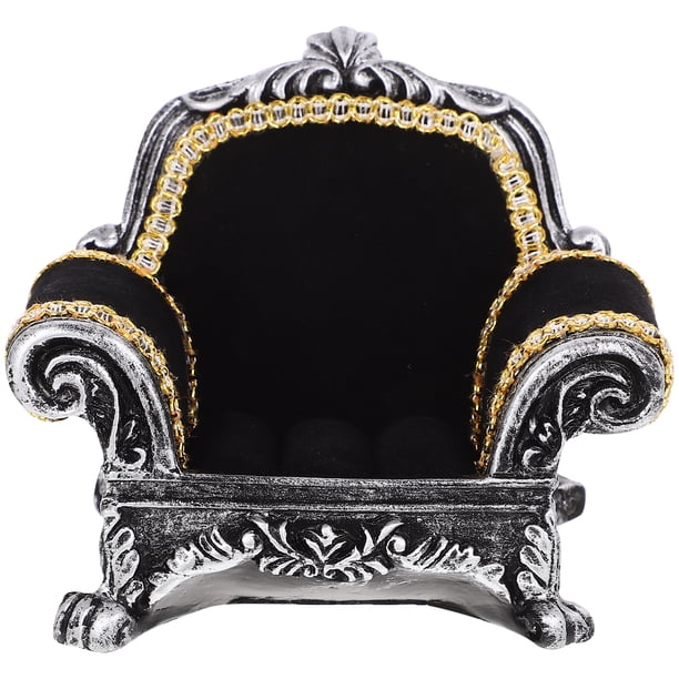 GOOHOCHY Organizador de joyas con forma de sofá, pequeño joyero para anillos, pendientes y collares.