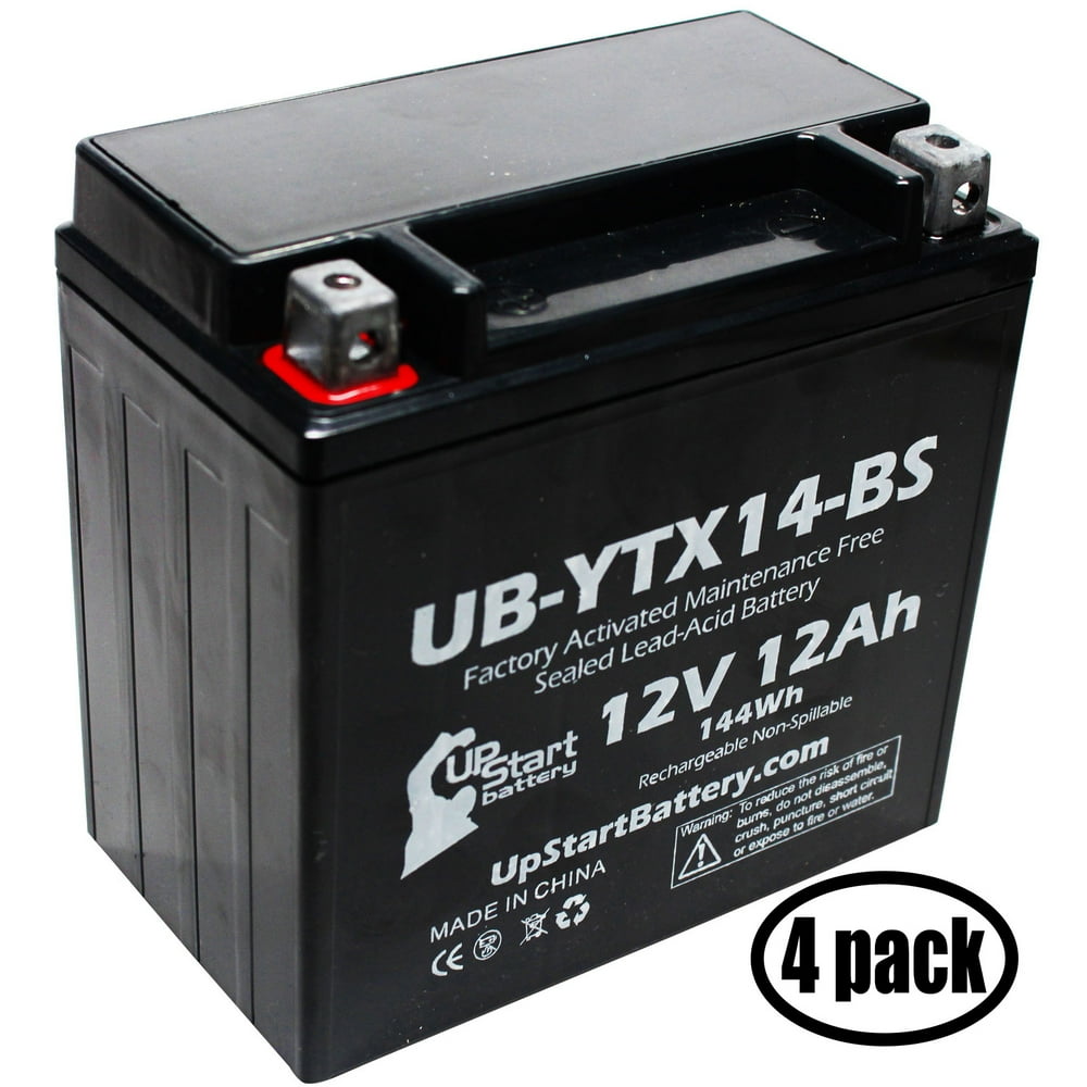 4Pack UpStart Battery Replacement for 2002 Triumph Sprint RS 955 CC