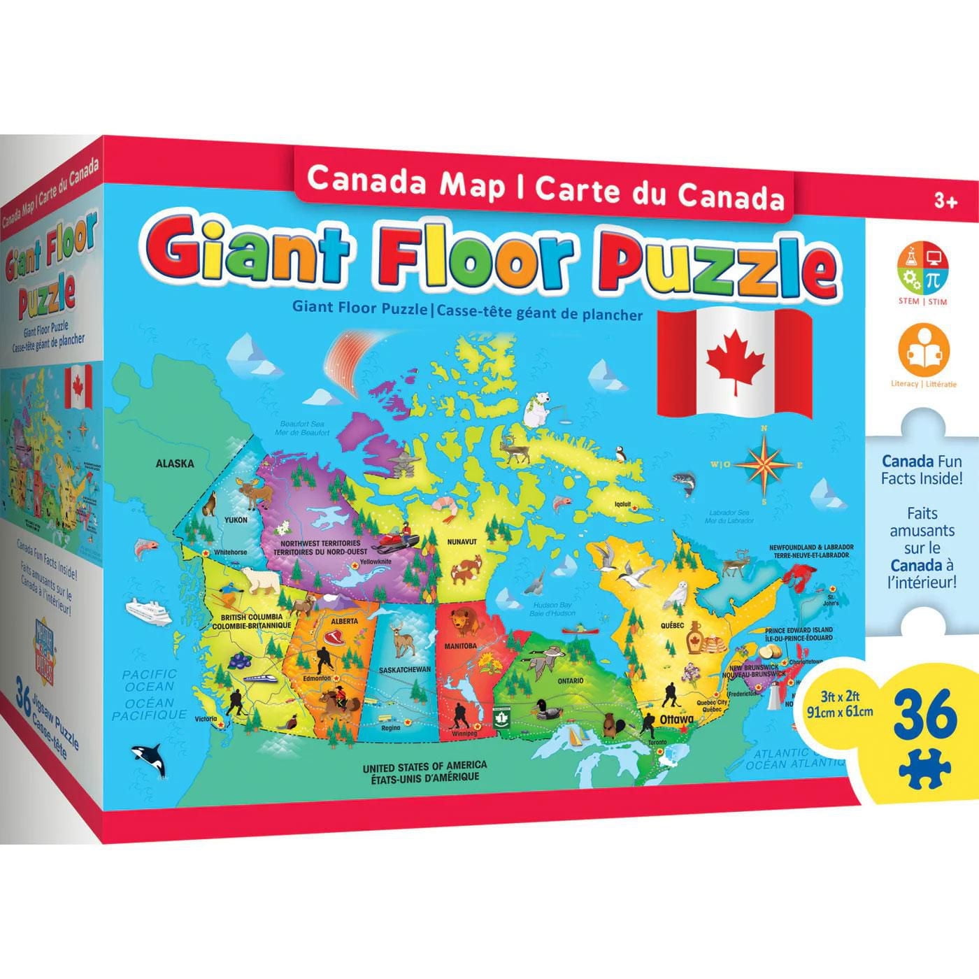 Masterpieces Puzzle Company Educational - Canada Map 36 Piece