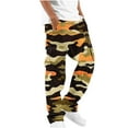 thumbnail image 3 of Tumotour Cargo Pants For Men Camo Print Solid Casual Multiple Pockets Outdoor Straight Type Fitness Hiking Pants Long Cargo Pants Trousers, 3 of 8