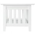 thumbnail image 4 of AFI Table Basse Traditionnelle en Bois Massif avec Design Compact et Multi-Usage, Blanc, 4 of 5