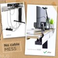 thumbnail image 2 of Bandeja de gestión de cables Scandinavian Hub, autoadhesiva, sin tornillos, 2 of 7