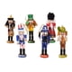thumbnail image 3 of 6 piezas de adornos de Cascanueces de madera de 5 pulgadas, figuras decorativas, Cascanueces decorativo para estantes, decoración del hogar de Baoblaze Figura Cascanueces, 3 of 8