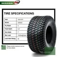 thumbnail image 3 of 2 New 18x9.50-8 Lawn Mower Utility Cart Turf Tires P332 -13032, 3 of 5