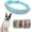 Light Blue, variant on Spiked Dog Collar, Mushrooms Rivet Spike Anti-Bite Studded Protective Pet Neck Pu Leather Puppy Collars for XS Small Medium Large Boy Dogs Male Cats Goat (Black, S)