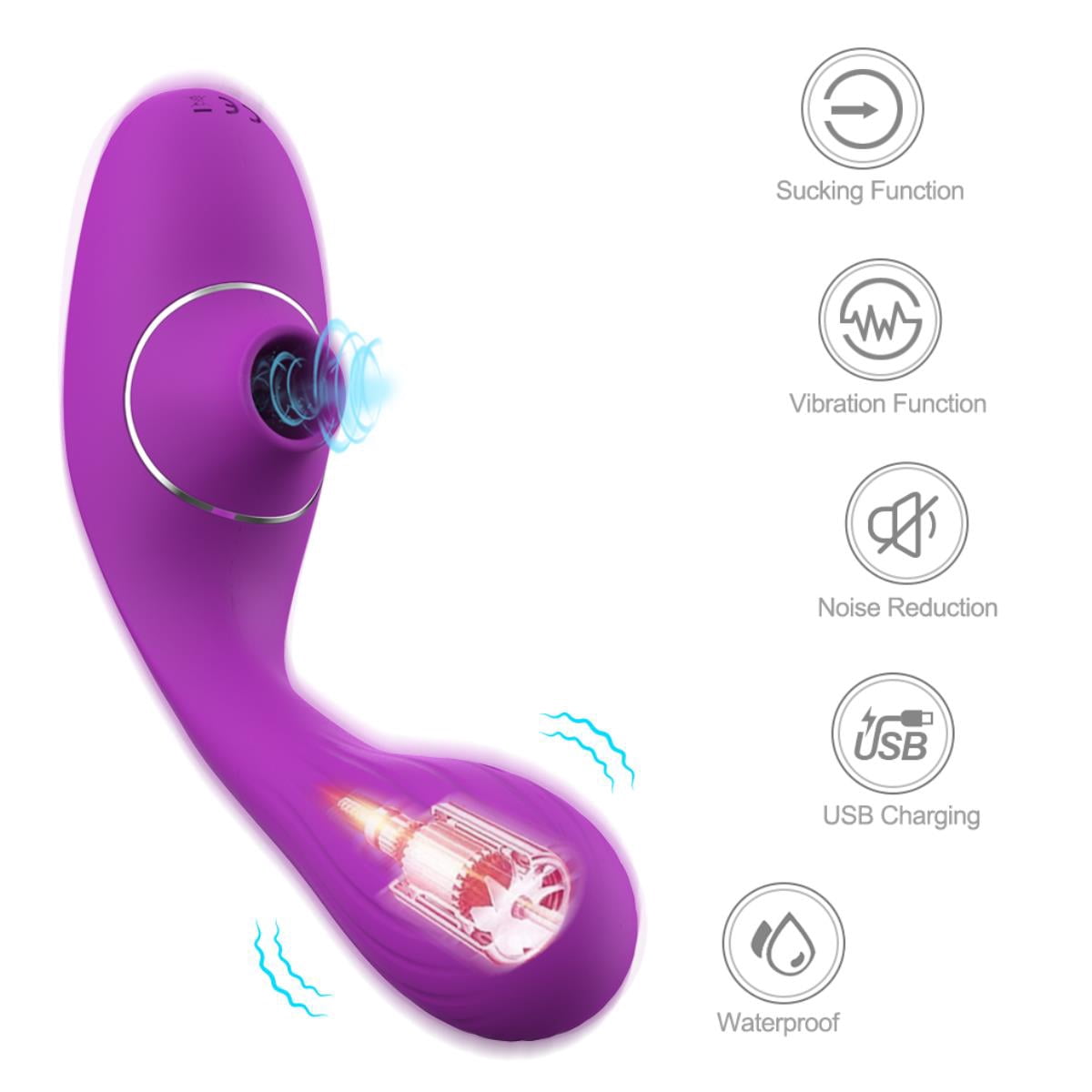 Personal Handheld Massager Full Body Massager, Electric Massager for Face Neck Back Shoulder Waist Leg Feet, Portable 5 Mode Massager for Women MenA052