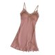 thumbnail image 3 of Camisón para mujer, camisón de , camisón, ropa de dormir corta, vestido con , cuello en , borde de encaje,, 3 of 6