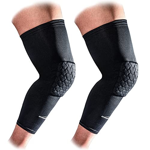 Sport Kids Football Basketball Cycling Strech Leg Knee Long Sleeve XXS-XL Black 