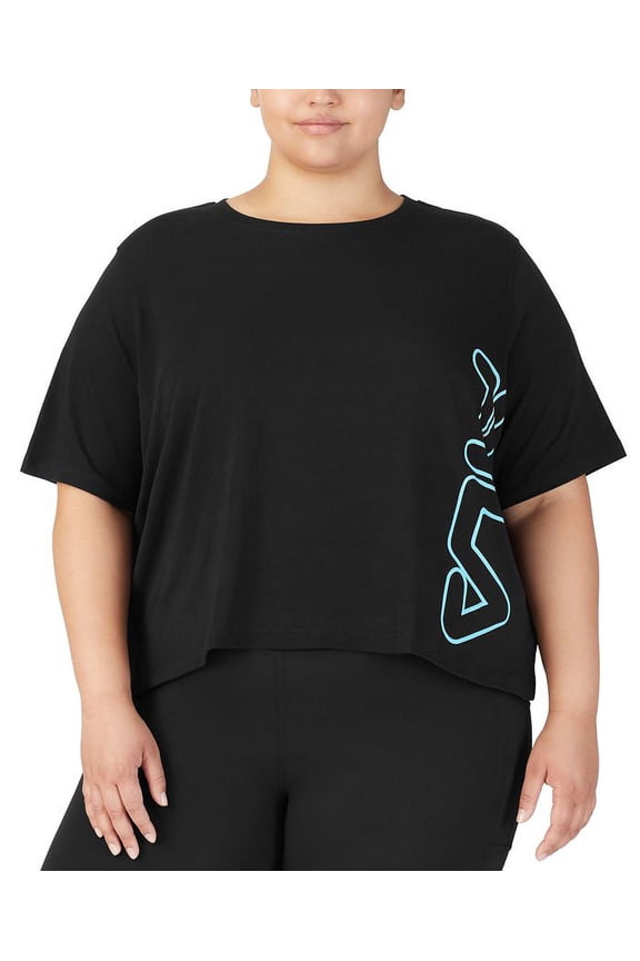 Women's Crewneck T-Shirt Black Size 3X