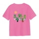 thumbnail image 2 of Camiseta de manga corta para mujer, jersey para mujer, estampado de letras coloridas, ropa de cuello redondo, ropa de calle elegante y suave y SG, 2 of 8