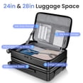 thumbnail image 4 of Luggage Sets 3 Piece Set,Abs Hard Shell Lightweight Suitcase with Spinner Wheels,Expandable Carry On Luggage with Tsa Lock,Black,20/24/28in, 4 of 7