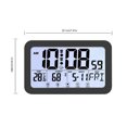 thumbnail image 2 of Reloj atómico con pantalla grande, temperatura, humedad y fecha, reloj de pared atómico, 2 of 8