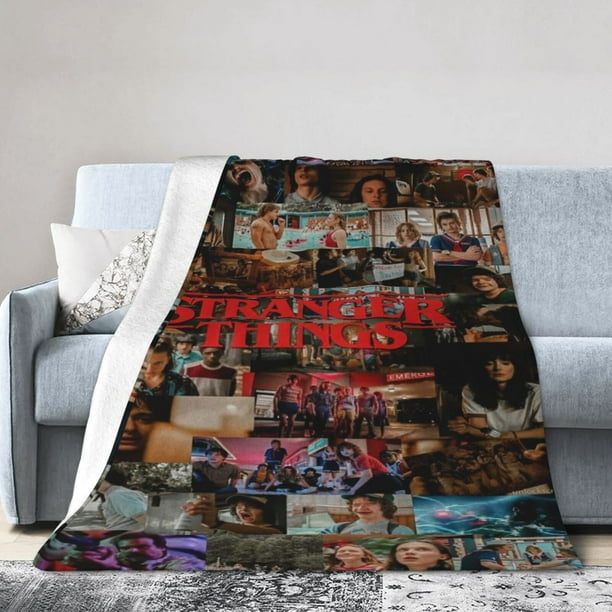 Stranger Things Blanket, Super Soft Large Fluffy Plush Throw
