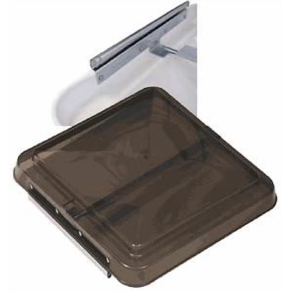 Ventmate Roof Vent Lid 63115 With Pin Hinge; Smoke; Polypropylene; Single; Bagged Packaging