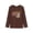 Brown Teddy Bear, variant on Girls Long Sleeve T-Shirt - Soft Tops Pink Cute Kitty Cat Graphic Tee Size 10