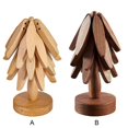 thumbnail image 2 of 2024 Kitchen Trivet Hot Pans Holder Wooden Coaster Wooden Pad Bowl Holder For Home 26-27s, 2 of 5