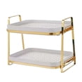 thumbnail image 4 of jifeng 2 Tiers Cups Mugs Drying Rack Multifunctional Easy to Clean Cup Rack for Kitchen White, 4 of 9
